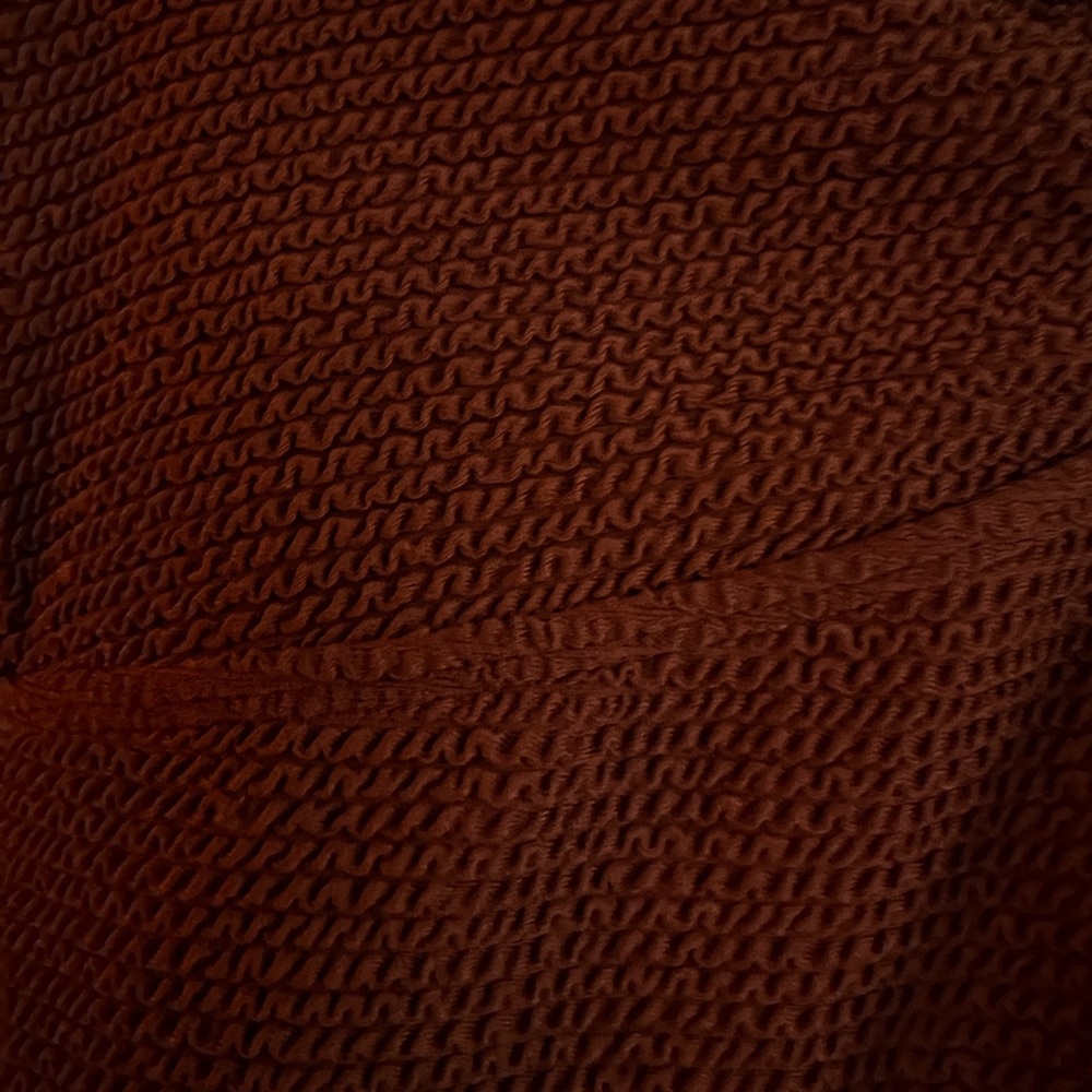 Rust Textured One-Piece Swimsuit - Picture 6 of 6
